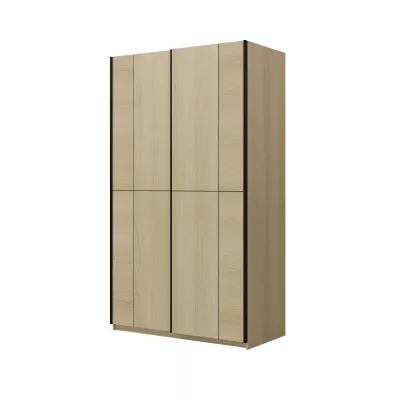 Šatníková skriňa 120 cm DEVORAH s posuvnými dverami - dub