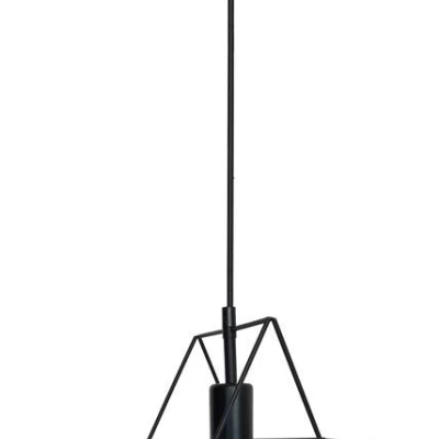Závesné osvetlenie KARLEO - 1xE27, 60W, čierne