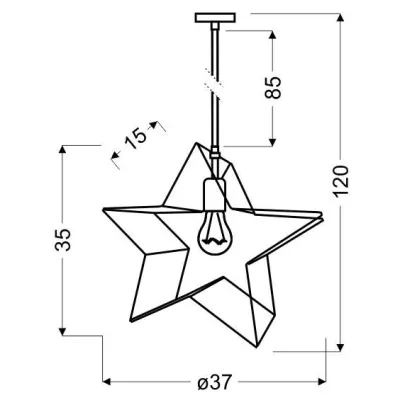 Závesné osvetlenie KARLEO - 1xE27, 60W, čierne