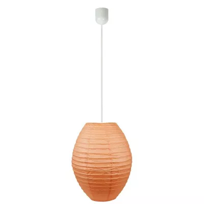 Závesné papierové osvetlenie KOKON - 1xE27, 60W, oranžové