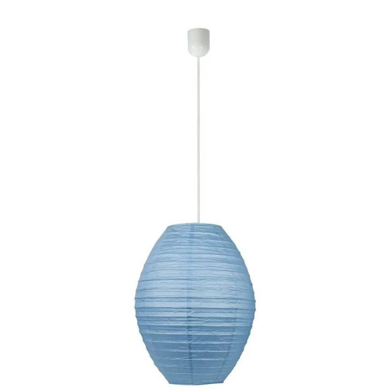 Závesné papierové osvetlenie KOKON - 1xE27, 60W, modré