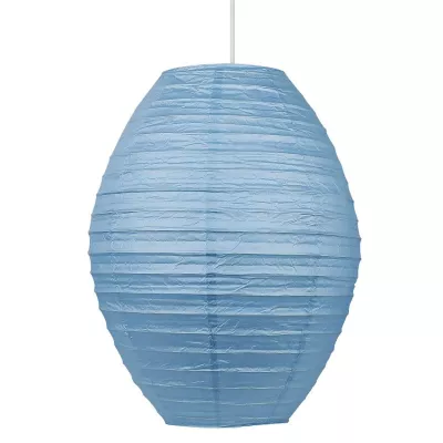 Závesné papierové osvetlenie KOKON - 1xE27, 60W, modré