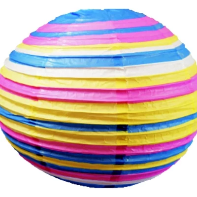 Závesné papierové osvetlenie KOKON - 1xE27, 60W, 50cm, guľa, rôznofarebné