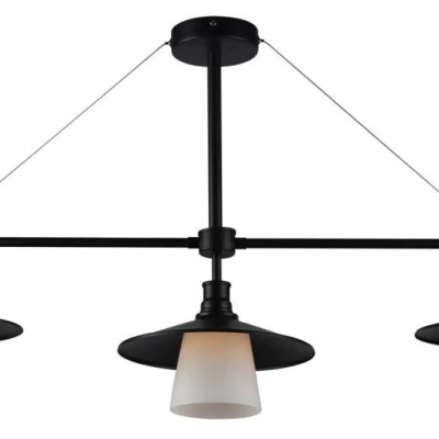 Závesné loftové osvetlenie nad jedálenský stôl LOFT - 3xE27, 60W, čierne