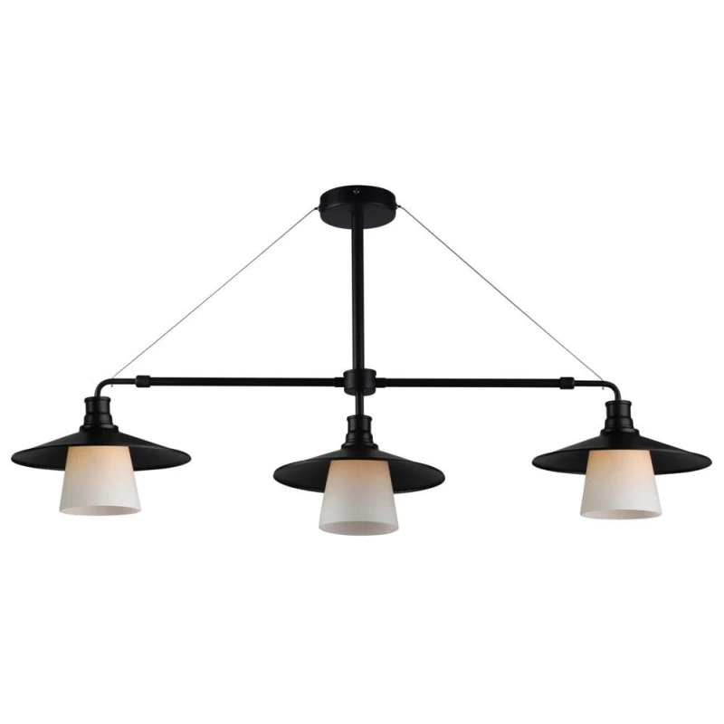 Závesné loftové osvetlenie nad jedálenský stôl LOFT - 3xE27, 60W, čierne