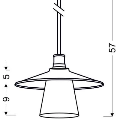 Závesné loftové osvetlenie LOFT - 1xE27, 60W, čierne