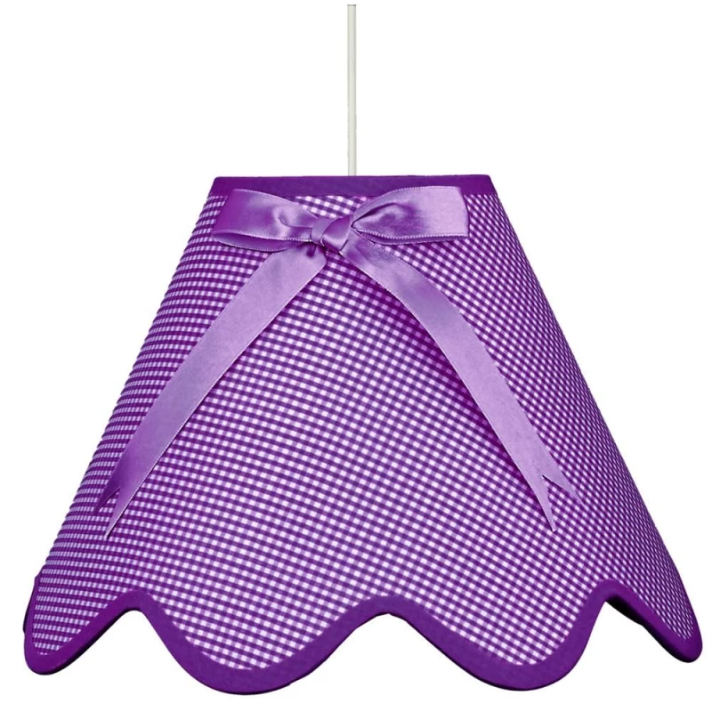 Detské závesné osvetlenie LOLA - 1xE27, 60W, biele / fialové