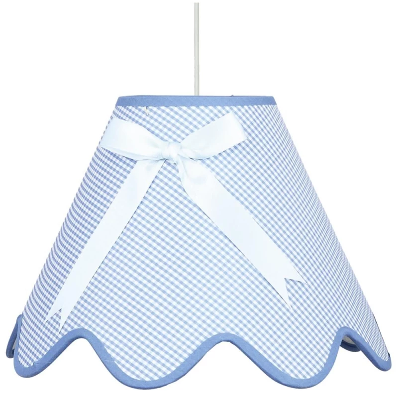Detské závesné osvetlenie LOLA - 1xE27, 60W, biele / modré