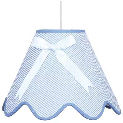 Detské závesné osvetlenie LOLA - 1xE27, 60W, biele / modré