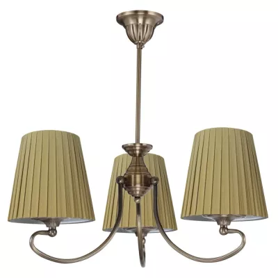 Závesné trojramenné rustikálne svetlo MOZART - 3xE27, 60W, medené/medové