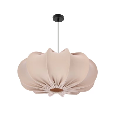 Dizajnové závesné osvetlenie CAFEE - 1xE27, 40W, 52cm, okrúhle, čierne / frappé