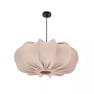 Dizajnové závesné osvetlenie CAFEE - 1xE27, 40W, 52cm, okrúhle, čierne / frappé
