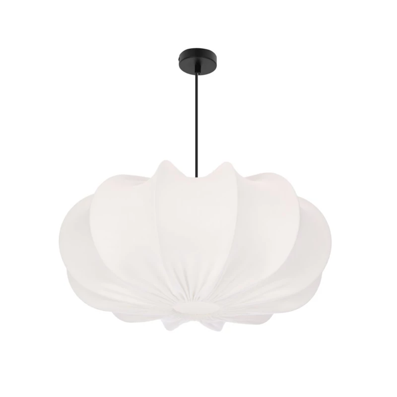 Dizajnové závesné osvetlenie CAFEE - 1xE27, 40W, 52cm, okrúhle, čierne / latte
