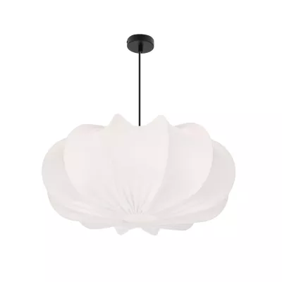 Dizajnové závesné osvetlenie CAFEE - 1xE27, 40W, 52cm, okrúhle, čierne / latte