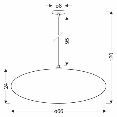 Dizajnové závesné osvetlenie CAFEE - 1xE27, 40W, 66cm, okrúhle, biele / frappé