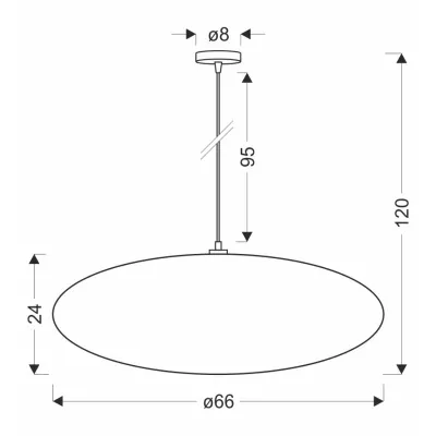 Dizajnové závesné osvetlenie CAFEE - 1xE27, 40W, 66cm, okrúhle, biele / frappé
