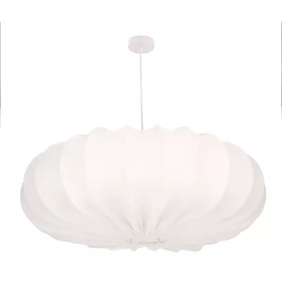 Dizajnové závesné osvetlenie CAFEE - 1xE27, 40W, 66cm, okrúhle, biele / latte