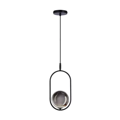 Závesné art deco osvetlenie CORDEL - 1xG9, 28W, čierne / grafitové