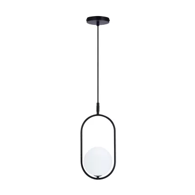 Závesné art deco osvetlenie CORDEL - 1xG9, 28W, čierne / biele