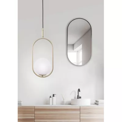 Závesné art deco osvetlenie CORDEL - 1xG9, 28W, mosadzné / biele