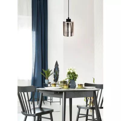 Moderné závesné osvetlenie COX - 1xE27, 60W, chrómované