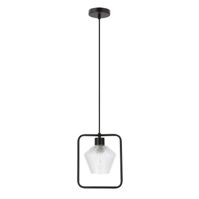 Závesné osvetlenie NIKO - 1xE27, 40W, čierne / číre