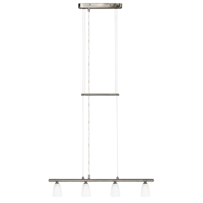 Závesné moderné svietidlo nad jedálenský stôl PARMA - 4xG9, 40W, strieborné