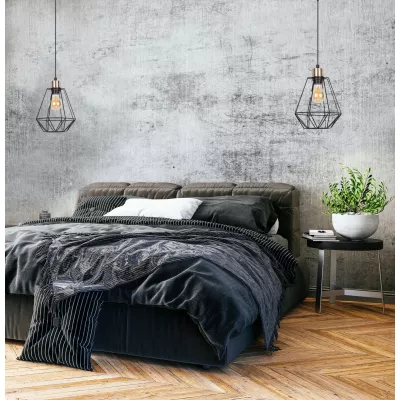 Závesné industriálne osvetlenie PRIMO 1 - 1xE27, 60W, patina/čierna