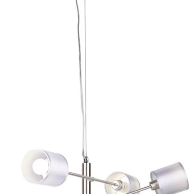 Moderné závesné osvetlenie SAX - 6xE14, 40W, strieborné