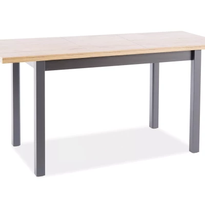 Rozkladací jedálenský stôl 120(160)x68 ANTHONY - dub artisan / čierny