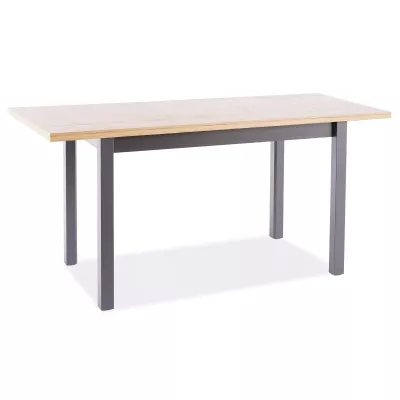 Rozkladací jedálenský stôl 120(160)x68 ANTHONY - dub artisan / čierny