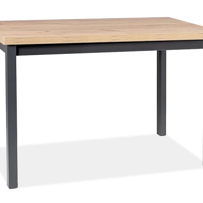 Rozkladací jedálenský stôl 120(160)x68 ANTHONY - dub artisan / čierny