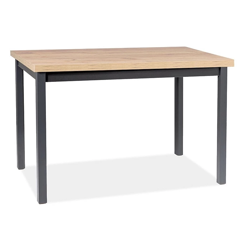 Rozkladací jedálenský stôl 120(160)x68 ANTHONY - dub artisan / čierny