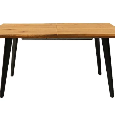 Rozkladací jedálenský stôl 120(180)x80 DORIAN - dub / čierny