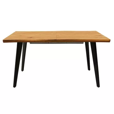 Rozkladací jedálenský stôl 120(180)x80 DORIAN - dub / čierny
