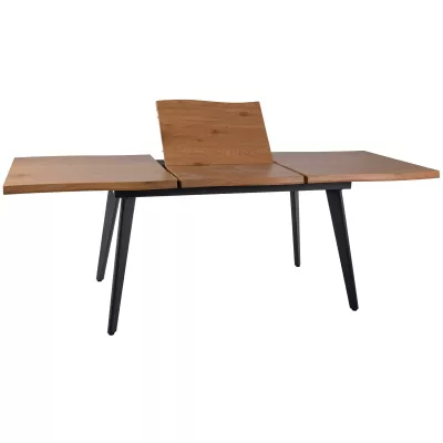 Rozkladací jedálenský stôl 120(180)x80 DORIAN - dub / čierny