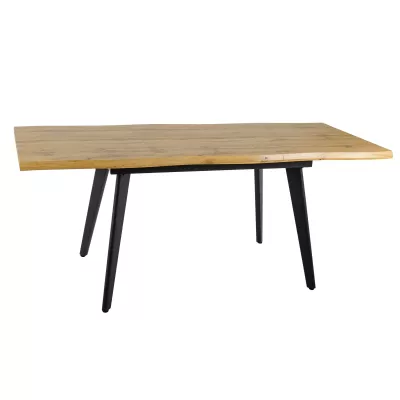 Rozkladací jedálenský stôl 150(210)x90 DORIAN - dub / čierny