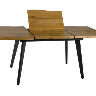 Rozkladací jedálenský stôl 150(210)x90 DORIAN - dub / čierny