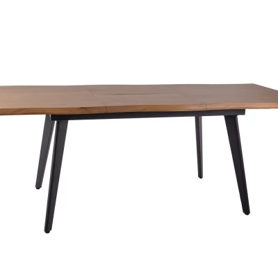 Rozkladací jedálenský stôl 150(210)x90 DORIAN - dub / čierny