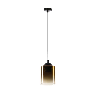 Závesné osvetlenie SERENA - 1xE27, 40W, čierne / zlaté