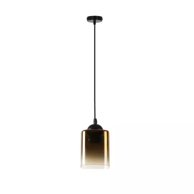 Závesné osvetlenie SERENA - 1xE27, 40W, čierne / zlaté