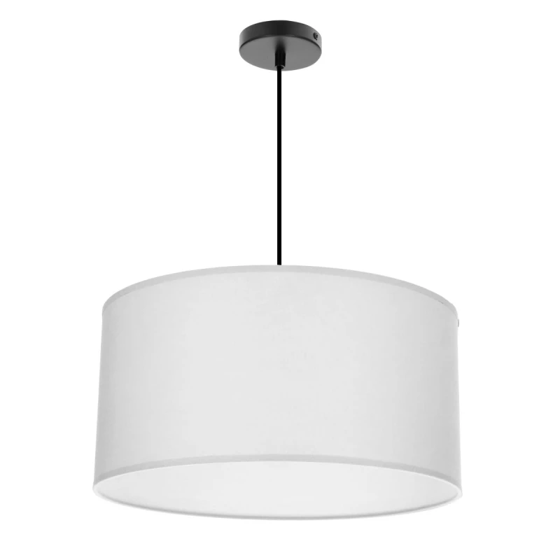 Závesný okrúhly luster SHANTI - 1xE27, 40W, čierny / šedý