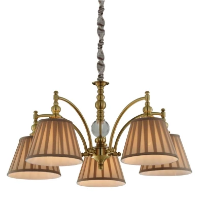 Závesné päťramenné osvetlenie SHINELUX - 5xE14, 40W, patina