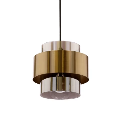 Moderné závesné svetlo nad jedálenský stôl SPIEGA - 3xE27, 60W, čierne / mosadzné