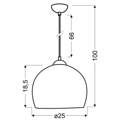 Závesný luster do detskej izby STUDENT - 1xE27, 60W, zelený