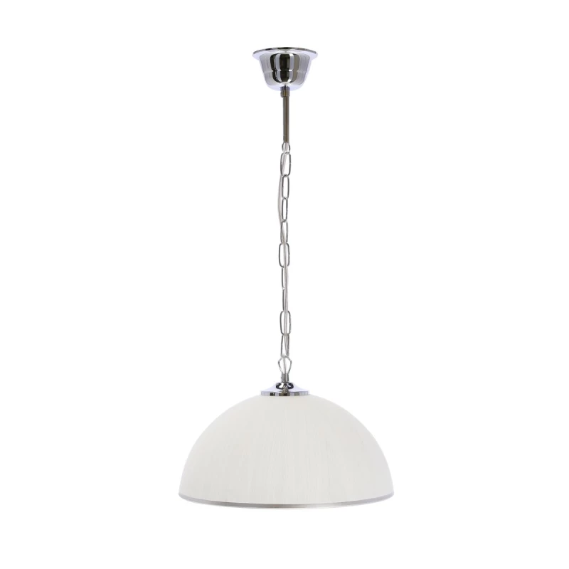 Závesné osvetlenie na reťazi SUGAR - 1xE27, 60W, chrómované /biele