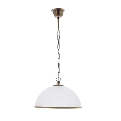 Závesné osvetlenie na reťazi SUGAR - 1xE27, 60W, patina / biele