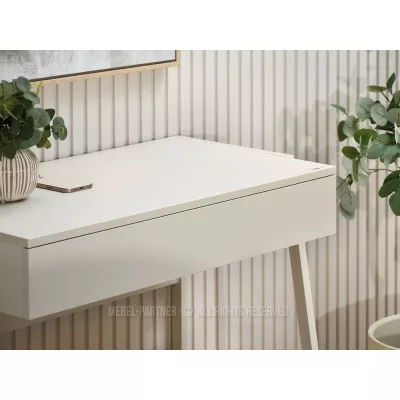 Písací stôl so šuplíkom ARGI - krémový