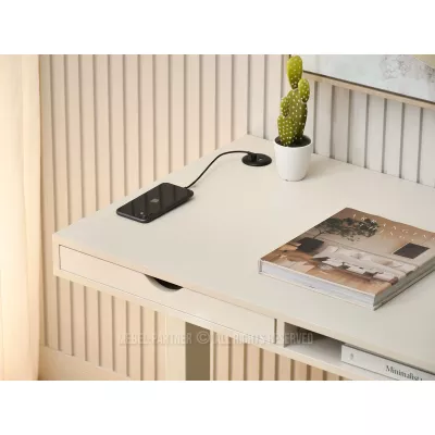 Pracovný stôl 100 HESOL - krémový