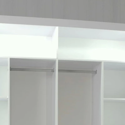 Zrkadlová šatníková skriňa 203/62 KAILAN - wenge